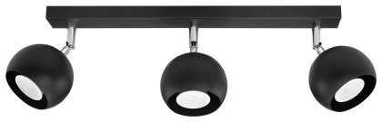 Sollux Lighting Plafon OCULARE 3 czarny