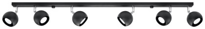 Sollux Lighting Plafon OCULARE 6L czarny