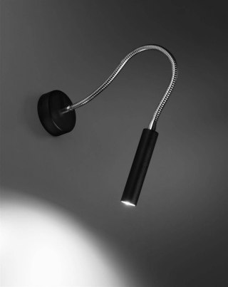 Sollux Lampa Kinkiet AXIL czarny