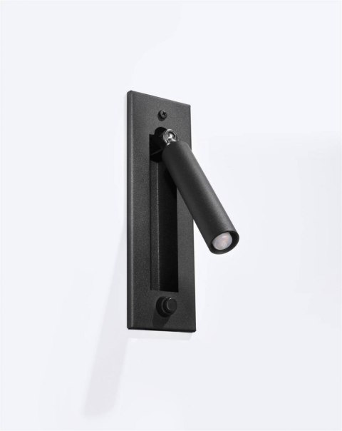 Sollux Lampa Kinkiet ENIF czarny