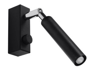 Sollux Lampa Kinkiet EYETECH 1 czarny