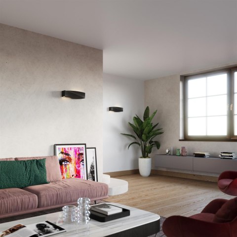 Sollux Lampa Kinkiet SIGMA czarny