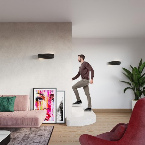 Sollux Lampa Kinkiet SIGMA czarny