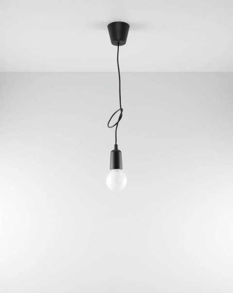 Sollux Lampa wisząca DIEGO 1 czarna