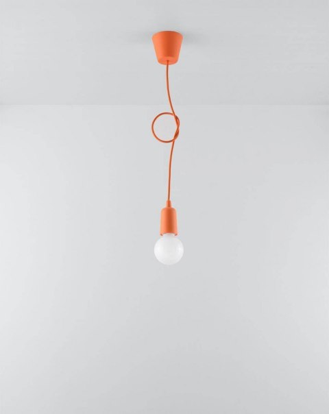 Sollux Lampa wisząca DIEGO 1 pomarańczowy