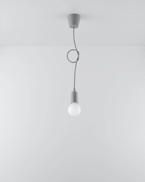 Lampa wisząca DIEGO 1 szara