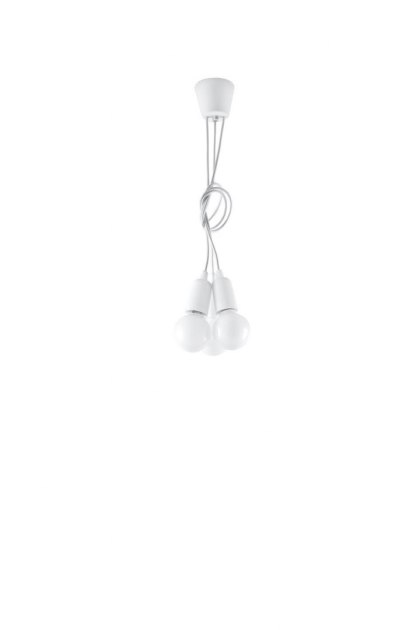 Sollux Lighting Lampa wisząca DIEGO 3 biała