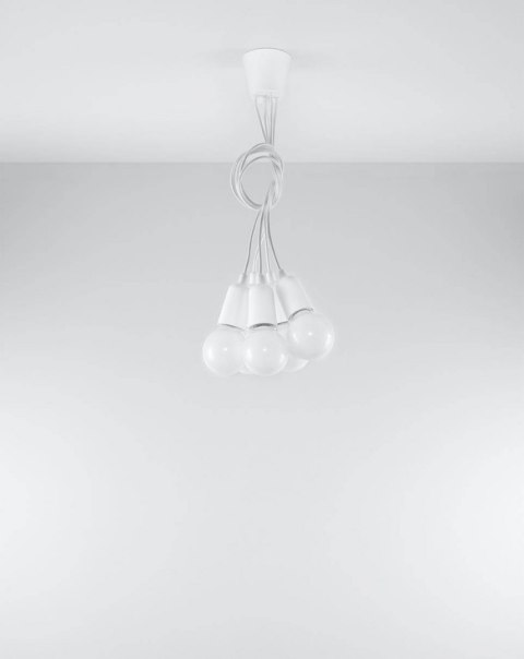 Sollux Lampa wisząca DIEGO 5 biała