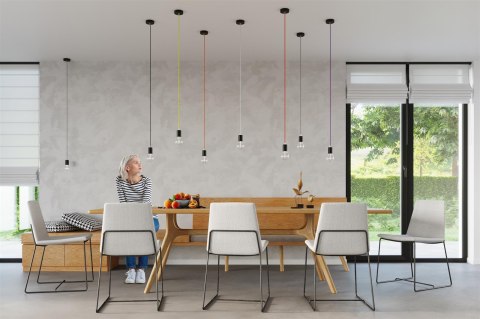 Sollux Lampa wisząca EDISON czarna