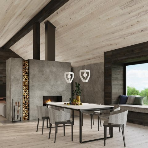 Sollux Lampa wisząca TRES biała