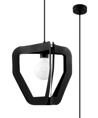 Sollux Lighting Lampa wisząca TRES czarna