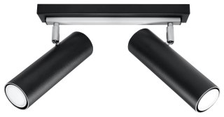 Sollux Lampa Plafon DIREZIONE 2 czarny