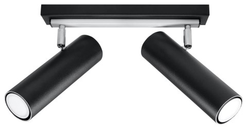 Sollux Lampa Plafon DIREZIONE 2 czarny