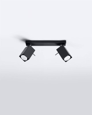 Sollux Lampa Plafon MERIDA 2 czarny