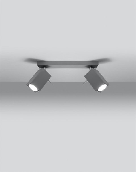 Sollux Lampa Plafon MERIDA 2 szary