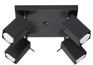 Sollux Lampa Plafon MERIDA 4 czarny