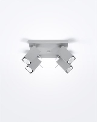 Sollux Lampa Plafon MERIDA 4 szary