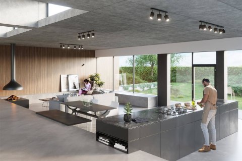 Sollux Lampa Plafon MERIDA 4L czarny