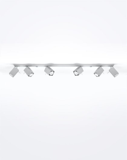 Sollux Lighting Plafon MERIDA 6L szary