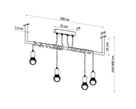 Sollux Lampa Żyrandol SALAMANCA 4