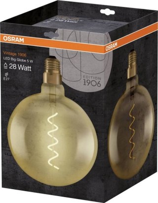 Żarówka led E27 4,5w 300lm 2000k vintage globe200 28 Osram