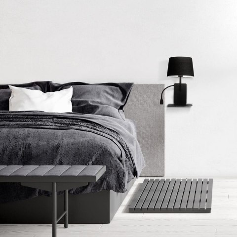 Kinkiet DAKOTA (LEWY) 1xE27 czarna LP-2121/1W L BK