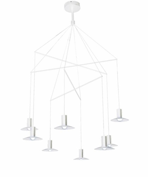 Lampa wisząca Hat 8xLED biała LP-1661/8P WH