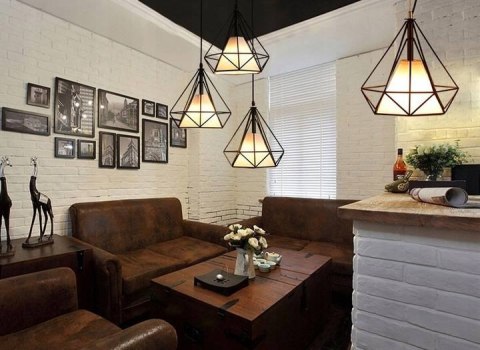 LAMPA DIAMENT MIEDZIANY KLOSZ E27