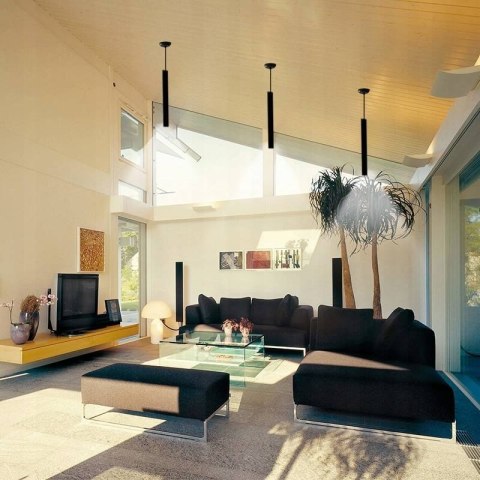 LAMPA SOPEL LED CZARNA