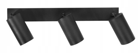 LAMPA SZYNA CZARNA 3 X GU10