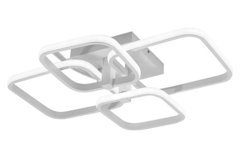 Lampa Dekoracyjna BIAŁA 42W 4 KWADRATY + Pilot