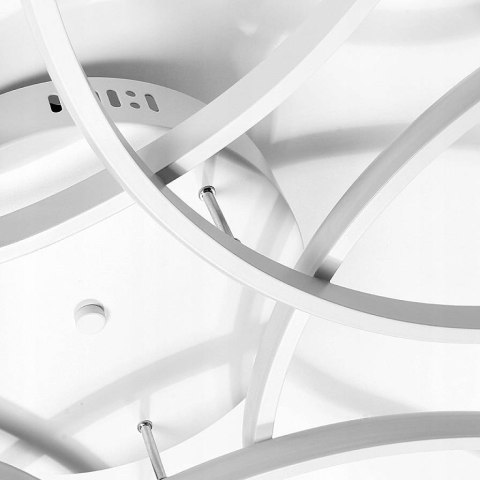 Lampa dekoracyjna Okręgi 120W biała + Pilot