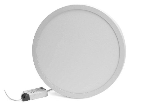Syntron PANEL LED NATYNKOWY PLAFON SUFITOWY OKRĄGŁY 24W BIAŁY ZIMNY
