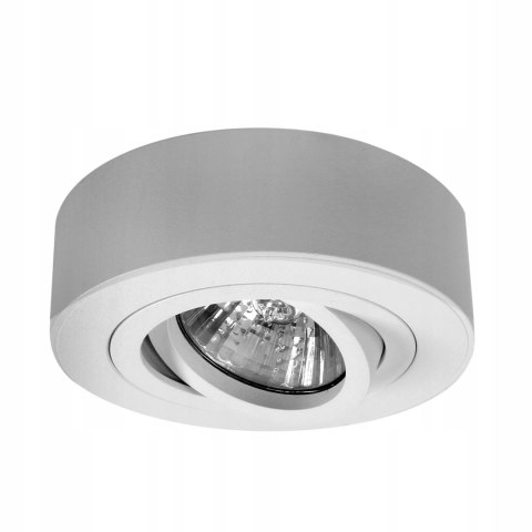 Oprawa podtynkowa oczko PÓŁTUBA ruchoma biała IP20 ZESTAW Z GNIAZDEM GU10