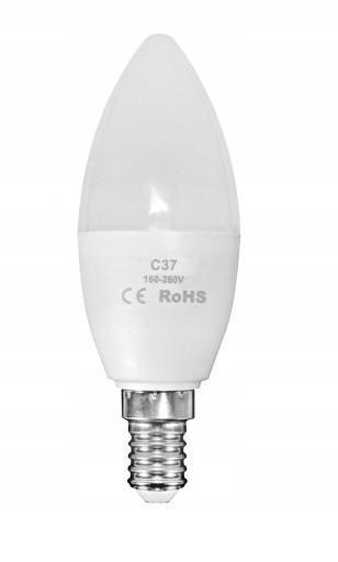 Żarówka LED E14 mleczna 9W biała ciepła