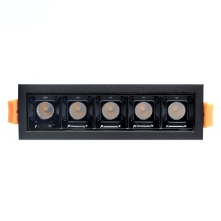 Lampa liniowa Led podtynkowa 10W 4000K czarna JDL-5T Syntron