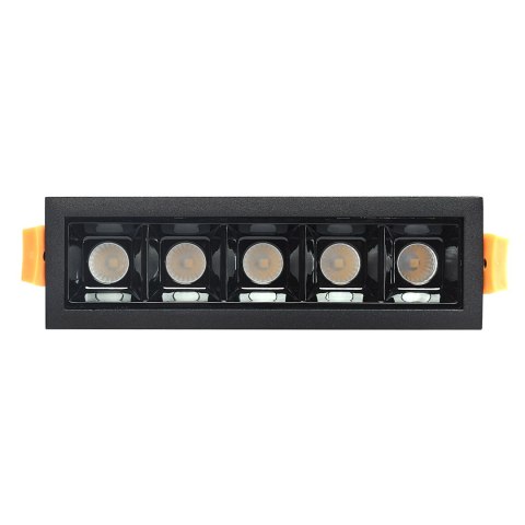 Lampa liniowa Led podtynkowa 10W 4000K czarna JDL-5T Syntron