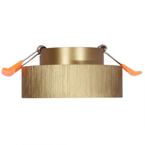 Oprawa podtynkowa oczko PÓŁTUBA ruchoma złota IP20 ZESTAW Z GNIAZDEM GU10