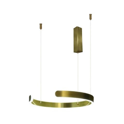 Lampa LED wisząca okrąg złota XZ-002 42W + pilot