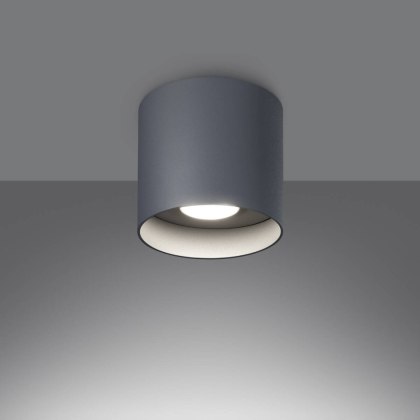 Sollux Lighting Plafon MIKA szary