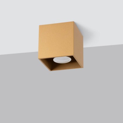 Sollux Lighting Plafon QUAD 1 złoty