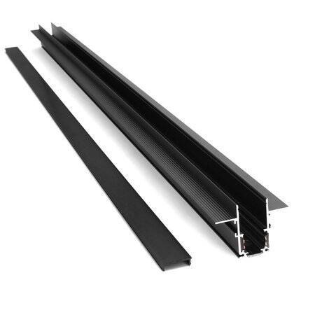 Szyna magnetyczna podtynkowa czarna LL-20D 100cm