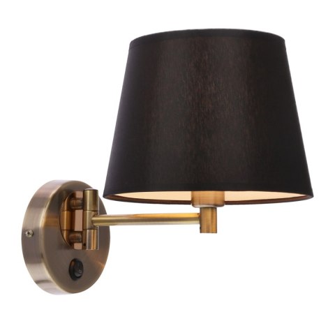 Ibis Lampa Kinkiet Patynowy 1X40W E14 Abażur Czarny