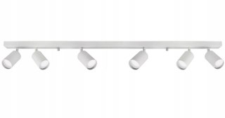 Lampa Szyna Biała 6 x GU10