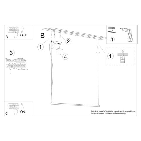 Lampa wisząca STRANG 120 LED 3000K