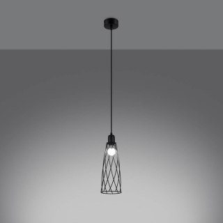 Sollux Lighting Lampa wisząca SUBA 1 czarna