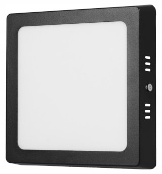 Panel led natynkowy 6W czarny kwadrat 4000K