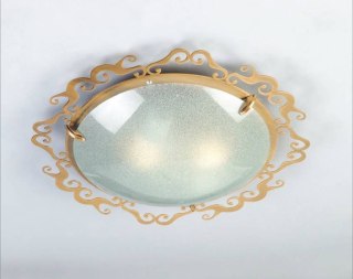 Lampa sufitowa Candellux 10-39074 Casablanca plafon 2X60W E27 38 cm patyna