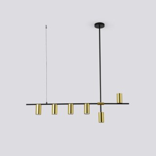 Light Prestige Lampa wisząca Arizona czarno - złota 6xGU10