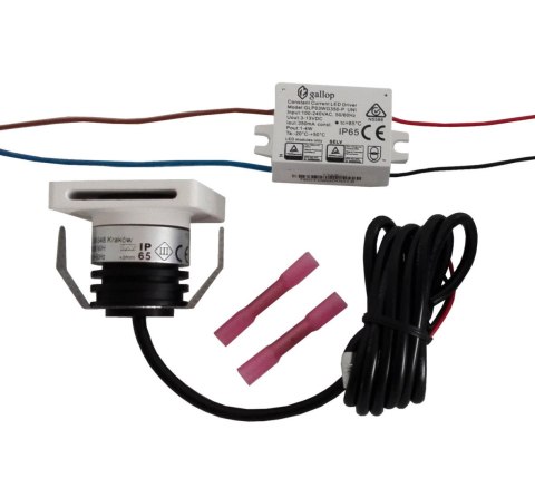 Oprawa schodowa Step 1xLED czarna LP-0458 BK